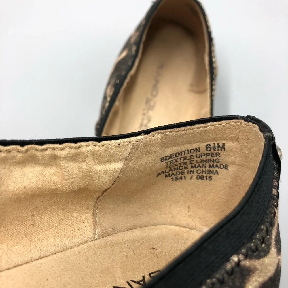 Bandolino Ballet Flats Size 6 1/2 Fabric Animal Print - Picture 6 of 7